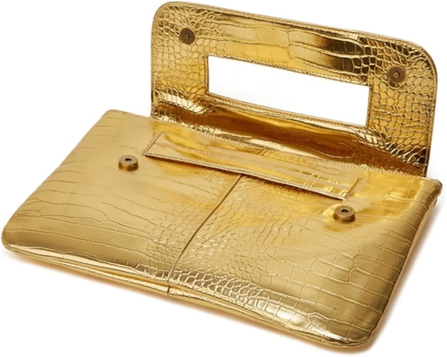 Women Classic Crocodile Pattern Faux Leather Clutch Purse Oversized Female Shoulder Bag Messenger Handbag