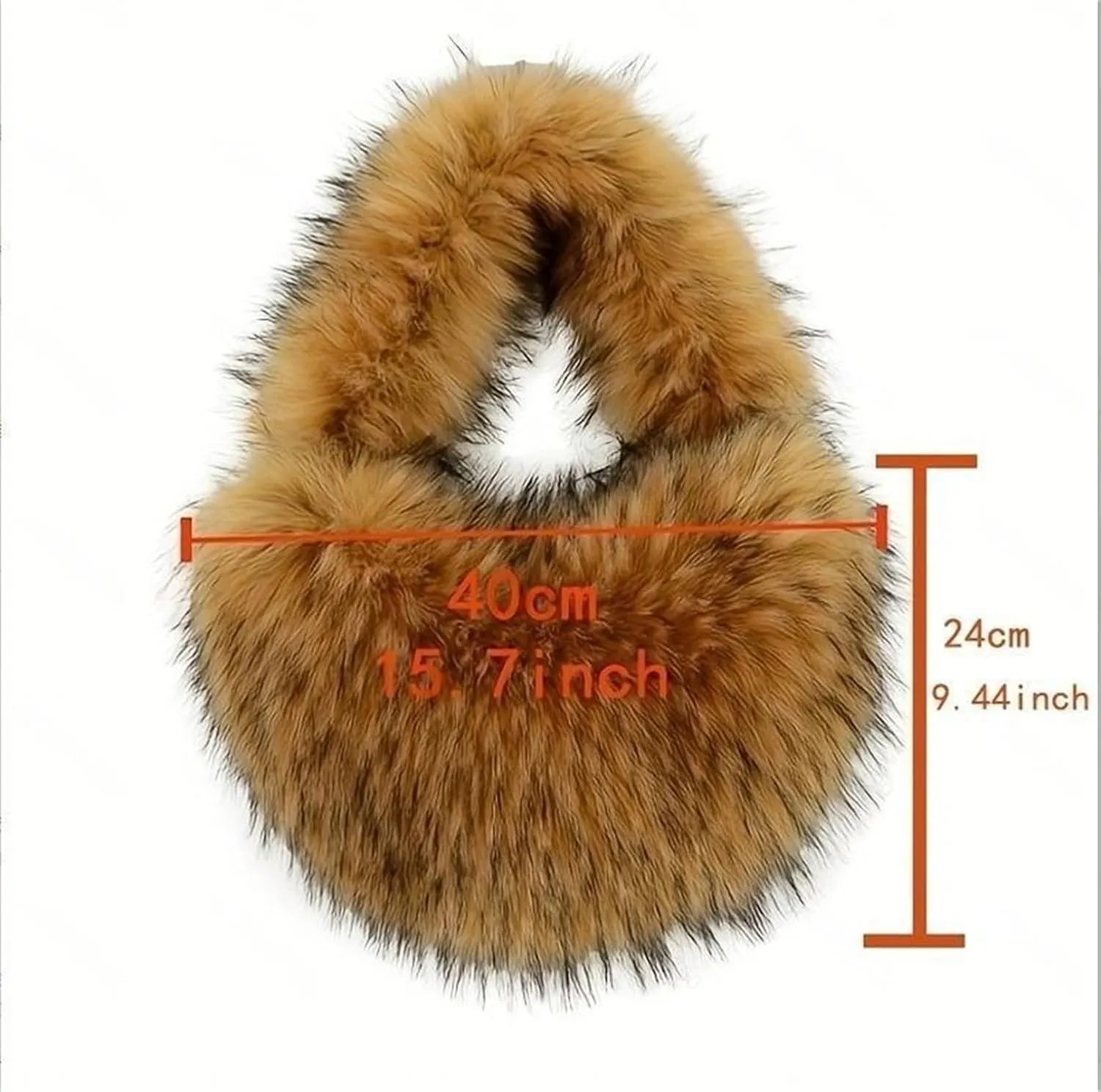 Women Heart Shaped Tote Bag Plush Faux-Fur Winter Clutch Purse Sky Blue