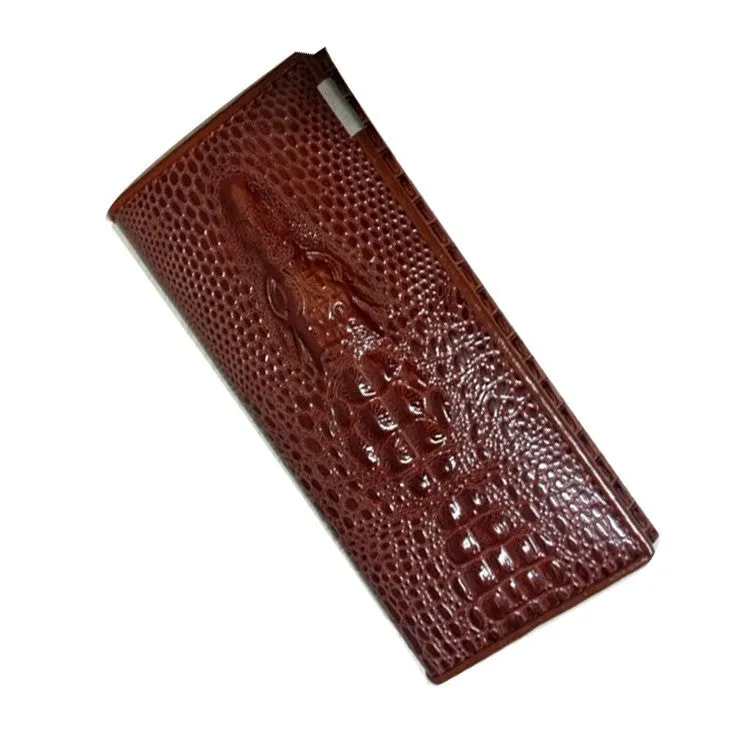 Women Wallet Female Coin Purses Holders Brand Genuine Leather 3D Embossing Alligator Ladies Crocodile Long Clutch Wallets
