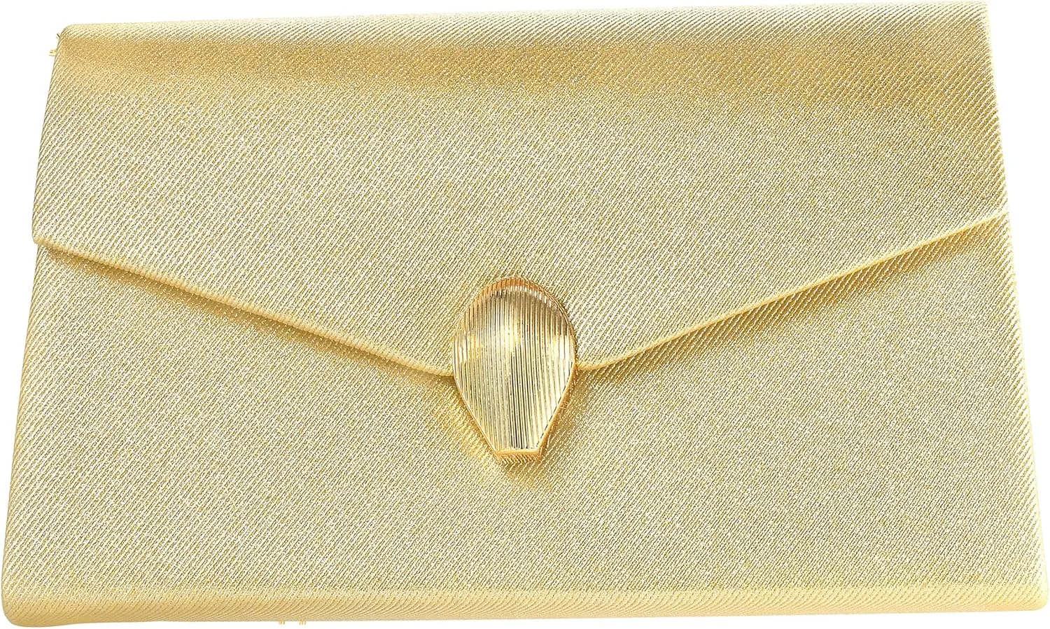 Women's Clutch Evening Bag, Gold Sparkly Rhinestone Purse Formal Handbag with Chain for Wedding Party