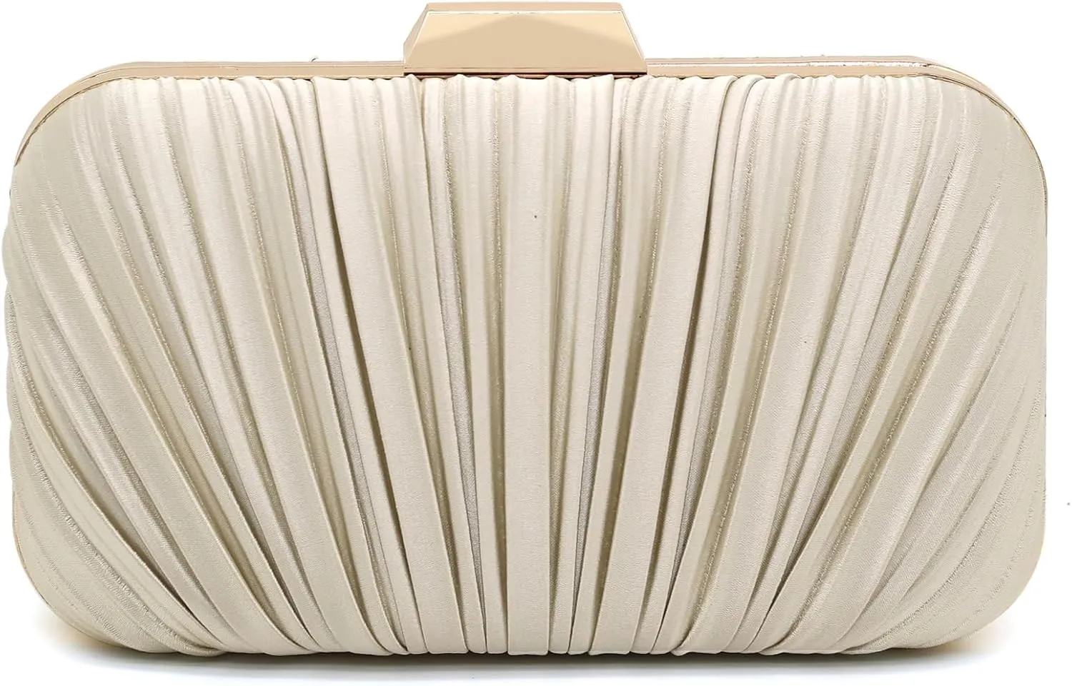 Women's Evening Bag Summer Wedding Party Clutches Pleated Evening Bag for Bridal Shoulder Handbag