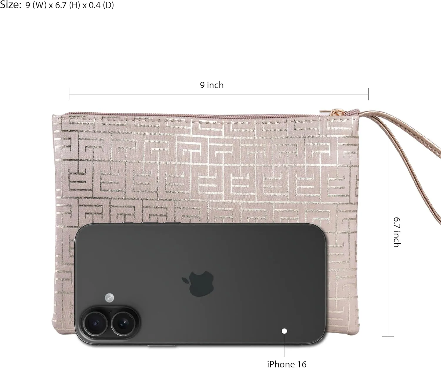 Women's Small Clutch Bag with Wrist Strap Evening Formal Party Wedding Guest Cocktail Prom Clutch Handbag