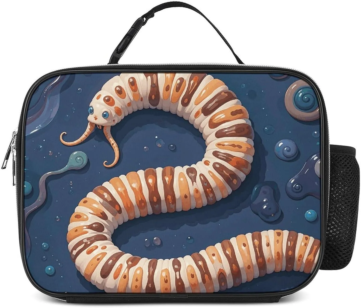 Worm Shape Biological Lunch Box Insulated Lunch Bags for Women Lunch Tote Bag Insulated Meal Box Container