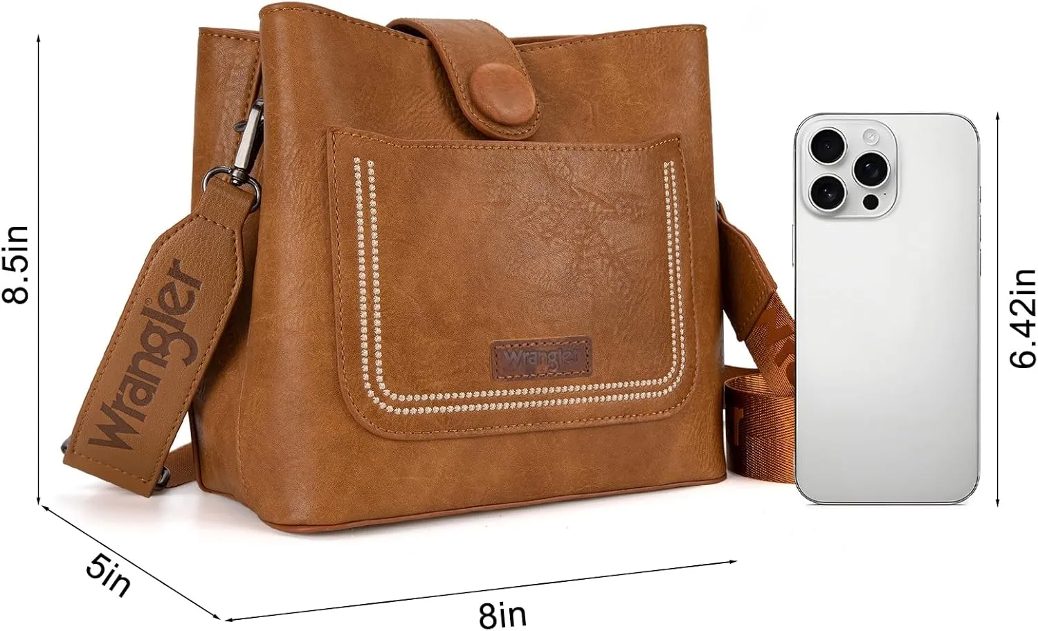 Wrangler Crossbody Purses for Women Cute Handbag and Shoulder Bag for Ladies