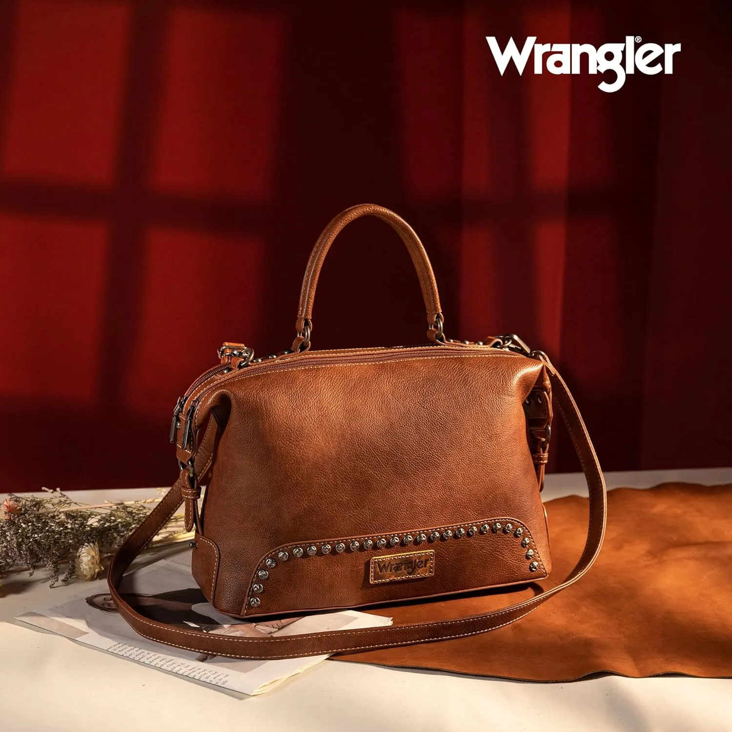 Wrangler Doctor Bag Top Handle Purse Hobo Shoulder Barrel Satchel Handbags for Women