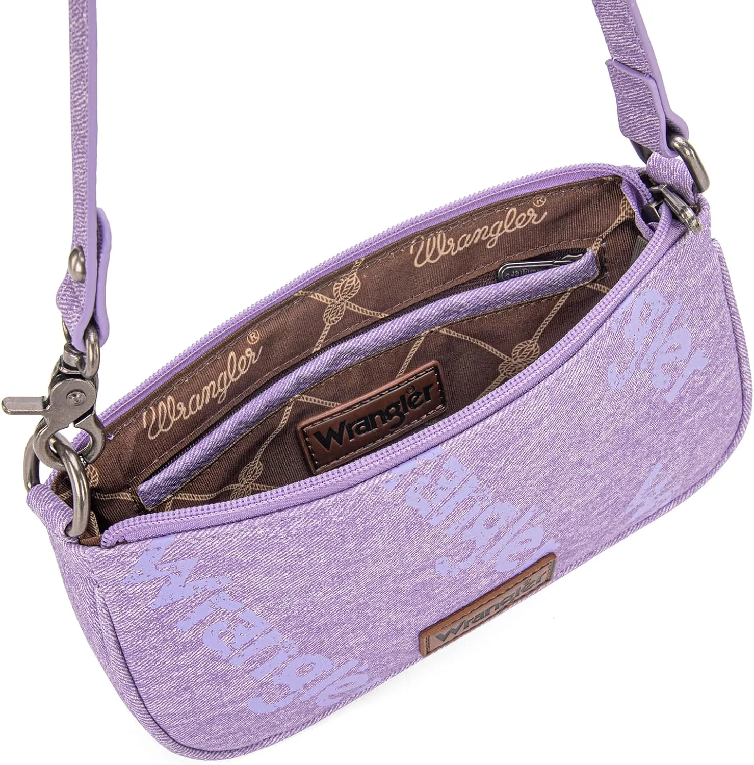 Wrangler Shoulder Bag for Women 90s Retro Top-Handle Hobo Handbag