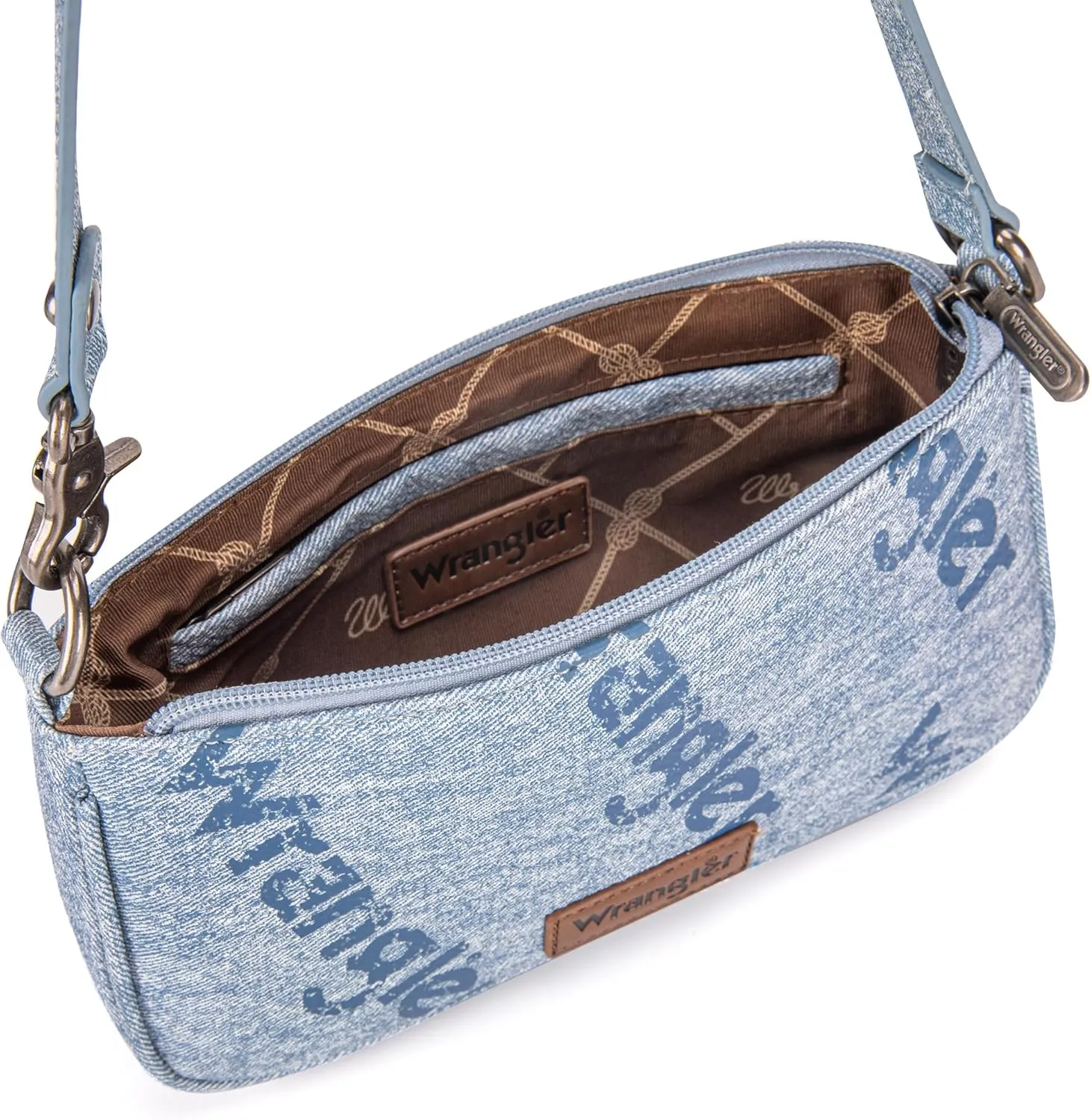 Wrangler Shoulder Bag for Women 90s Retro Top-Handle Hobo Handbag