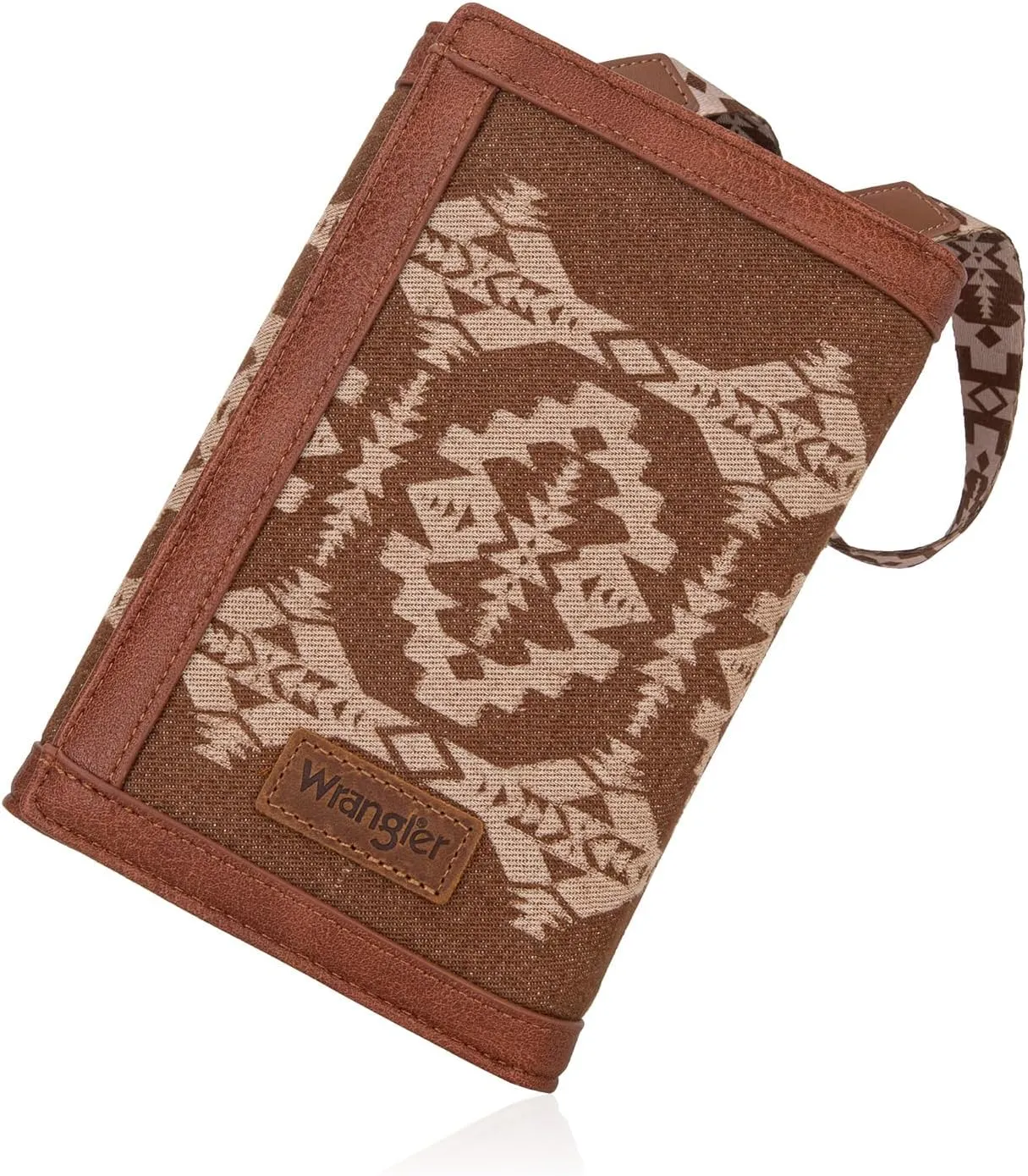 Wrangler Wristlet Wallets for Women Aztec Shoulder Bag Clutch Purses with Cellphone Bag