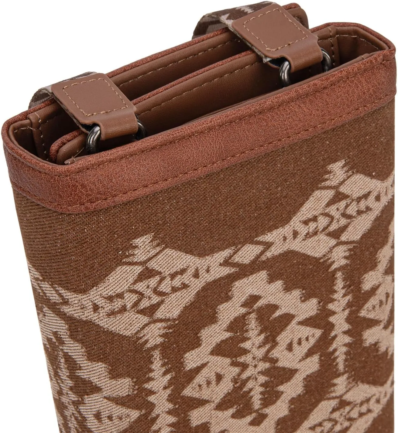 Wrangler Wristlet Wallets for Women Aztec Shoulder Bag Clutch Purses with Cellphone Bag