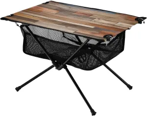 xigua Wooden Flooring Folding Camping Table,Portable Camp Table with Carry Bag Beach Table Folding Table for Picnic, Camp,Party,Travel301
