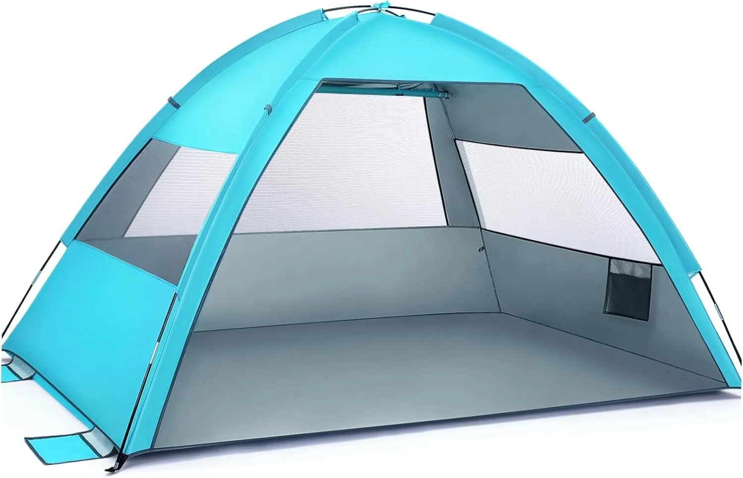 Yardwe Large Portable Family Beach Tent UPF Sun Lightweight Camping Shelter for People Easy Setup Storage Bags and Ventilation for Hiking and Vacation