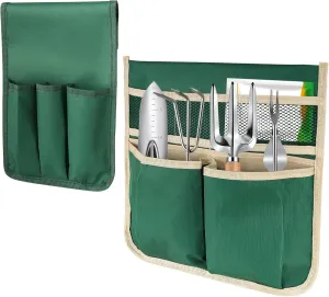 YBB 2 Pack Garden Pouches for Kneeler, Portable Tool Storage Bags Oxford Multiple Storage Pockets Organizer for Outdoor Gardening Kneeling Stool