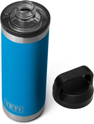 YETI Rambler 18 oz Bottle, Leakproof, Vacuum Insulated, Stainless Steel with Chug Cap, Big Wave Blue