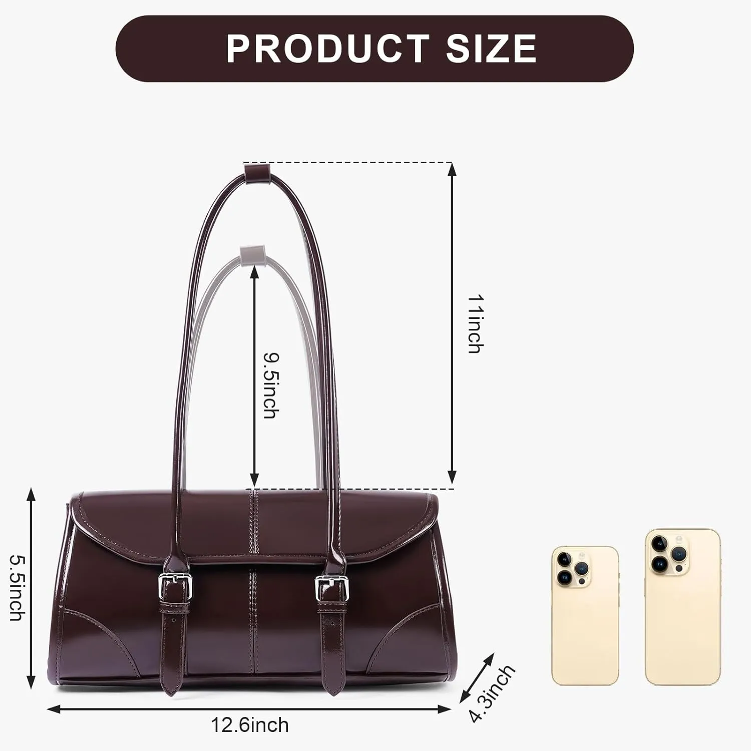 YFGBCX Faux Leather Tote Bag for Women Burgundy Purses Small Shoulder Bag Wine Colored Purse Y2k Red Handbag Purse