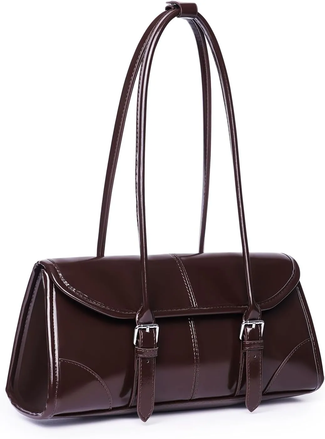 YFGBCX Faux Leather Tote Bag for Women Burgundy Purses Small Shoulder Bag Wine Colored Purse Y2k Red Handbag Purse