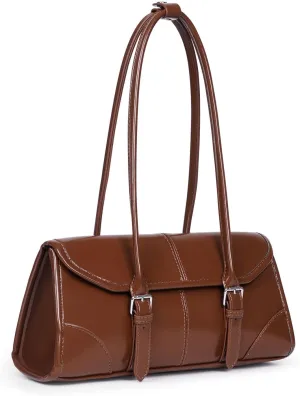 YFGBCX Faux Leather Tote Bag for Women Burgundy Purses Small Shoulder Bag Wine Colored Purse Y2k Red Handbag Purse