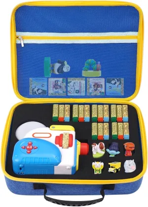 YouKnow Travel Case for Little Tikes Story Dream Machine Books Starter Set, Character Collection and Kids Storybook Projector Toddler Toys Gifts Carry Box for 3  Year Old Girl (Only Case) (blue)