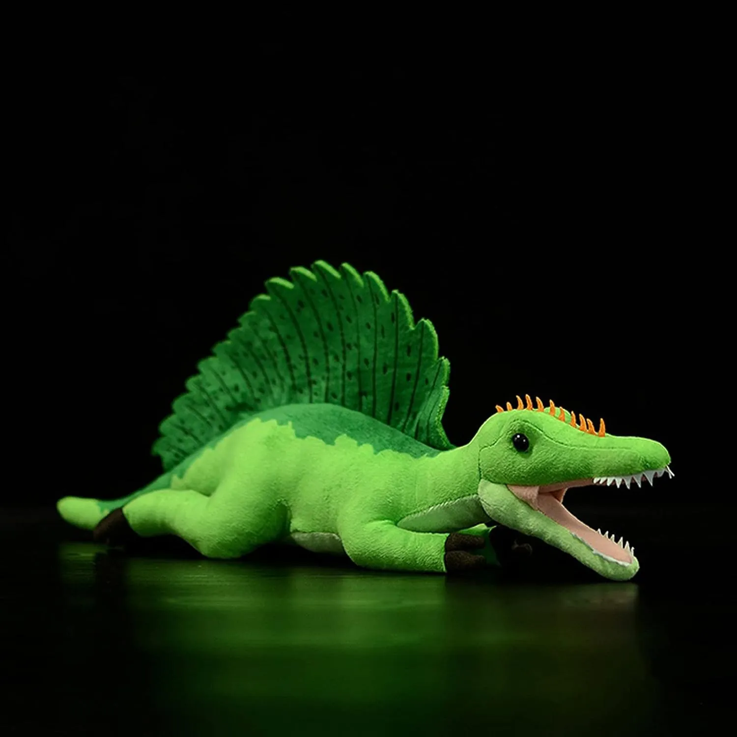 ZHONGXIN MADE Simulation Spinosaurus Dinosaur Stuffed Plush Toy - 18" Soft Lifelike Sail-Backed Dinosaur Model Toy, Real Life Dinosaur Stuffed Animal Toys, Collectible Gifts for Kids